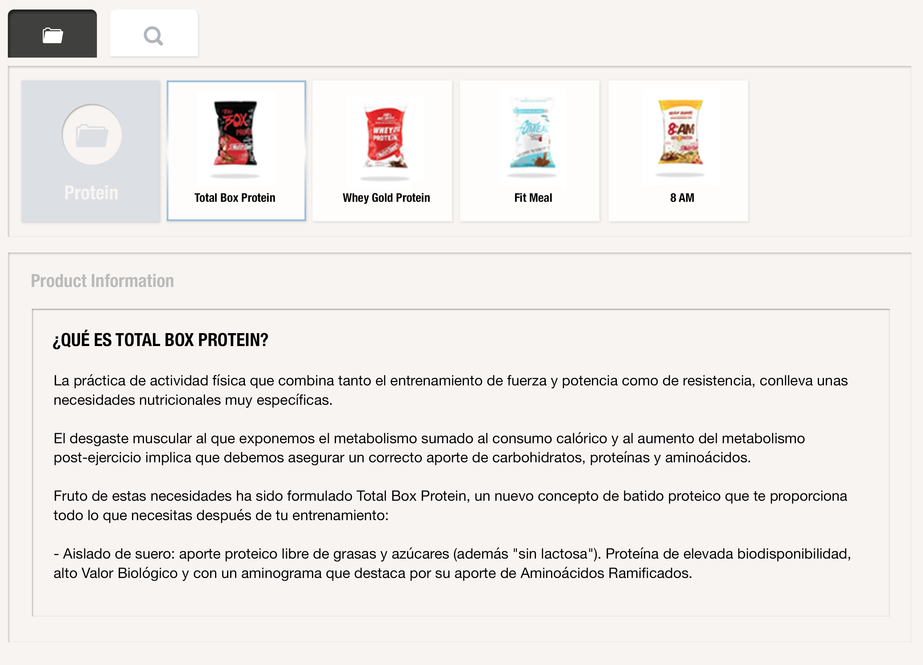 Accede en cualquier momento a la información detallada del producto para profundizar en la información y poder detallar los argumentos de venta y así convencer al cliente de realizar la compra con uSell CRM